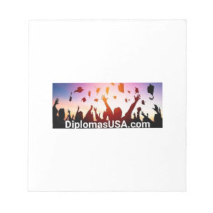 college diplomas or high school diploma NEW Notepad