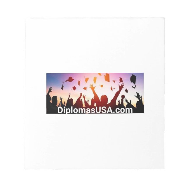 college diplomas or high school diploma NEW Notepad (Front)