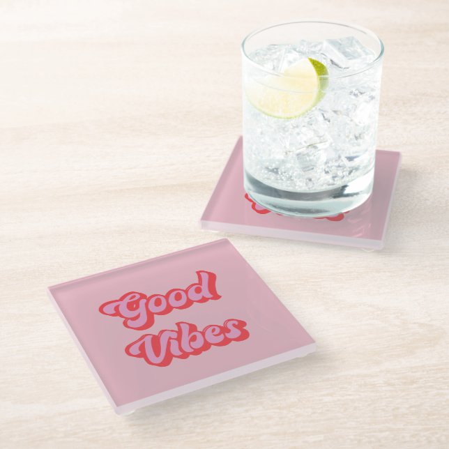 College Dorm Decor Glass Coaster (Angled)