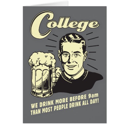 College Drink More Before 9 AM