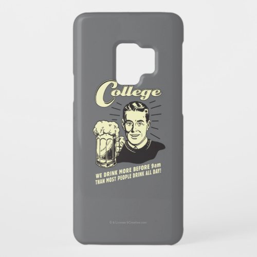 College Drink More Before 9 AM Case_Mate Samsung Galaxy S9 Case