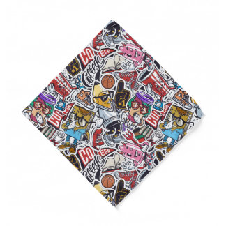 College Dynamic Art Urban Graffiti pattern Bandana