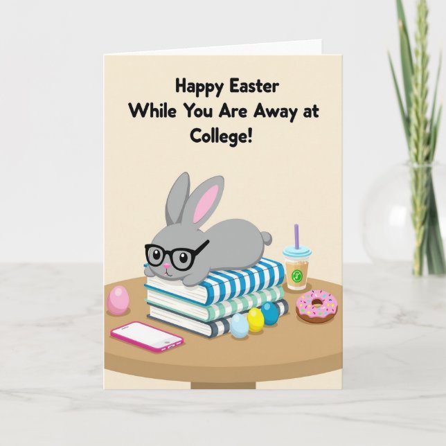 College Easter Greetings Card (Front)