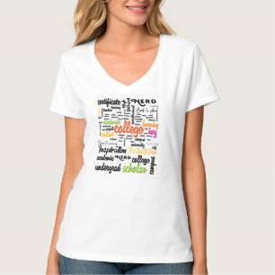 College Education Word Cloud patterns T-Shirt
