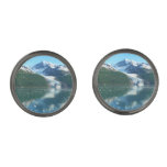 College Fjord I Beautiful Alaska Photography Cufflinks