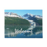 College Fjord I Beautiful Alaska Photography Doormat