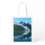 College Fjord I Beautiful Alaska Photography Grocery Bag