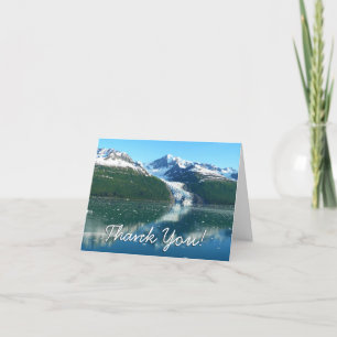 College Fjord I Beautiful Alaska Photography Letterpress Thank You Card