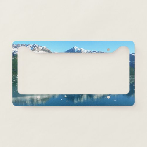 College Fjord I Beautiful Alaska Photography License Plate Frame