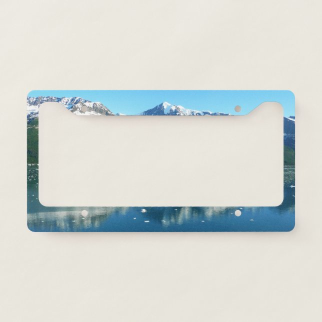 College Fjord I Beautiful Alaska Photography License Plate Frame (Front)