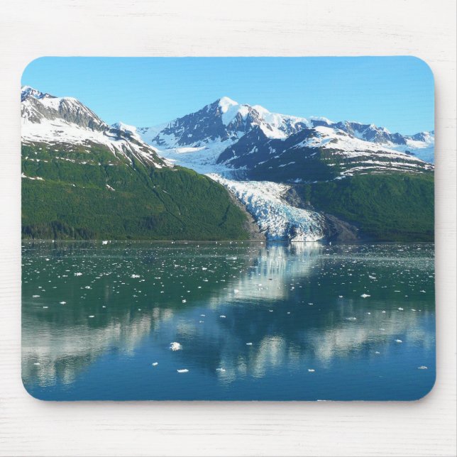 College Fjord I Beautiful Alaska Photography Mouse Pad (Front)