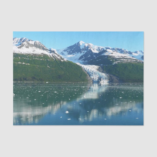 College Fjord I Beautiful Alaska Photography Tissue Paper (Front)
