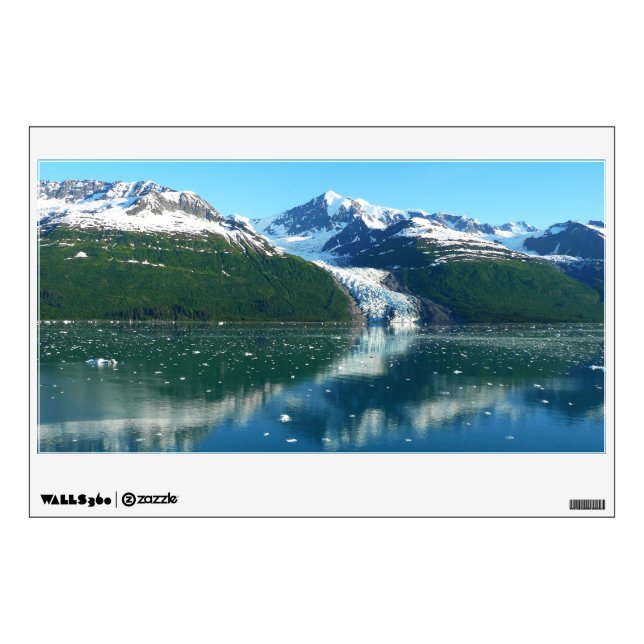 College Fjord I Beautiful Alaska Photography Wall Decal (Front)