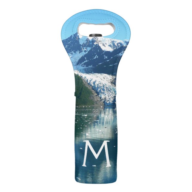 College Fjord I Beautiful Alaska Photography Wine Bag (Front)