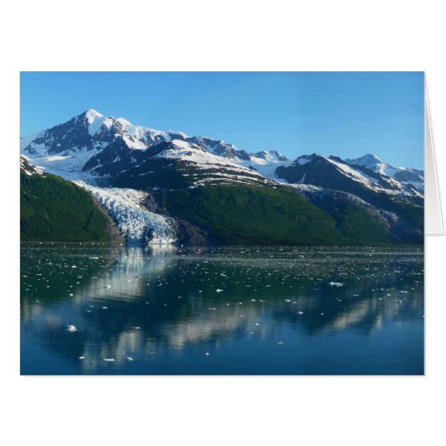 College Fjord II Beautiful Alaska Photography Card (Front Horizontal)