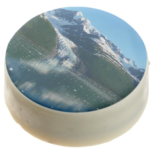 College Fjord II Beautiful Alaska Photography Chocolate Covered Oreo (Angled)