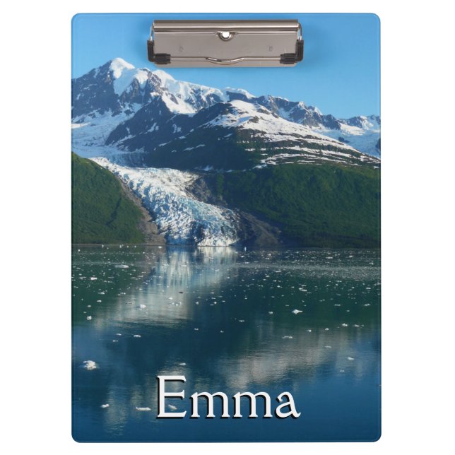 College Fjord II Beautiful Alaska Photography Clipboard (Front)