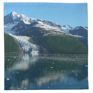 College Fjord II Beautiful Alaska Photography Cloth Napkin