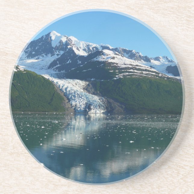 College Fjord II Beautiful Alaska Photography Coaster (Front)