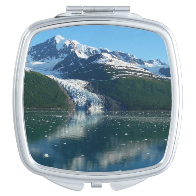 College Fjord II Beautiful Alaska Photography Compact Mirror (Front)