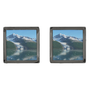 College Fjord II Beautiful Alaska Photography Cufflinks