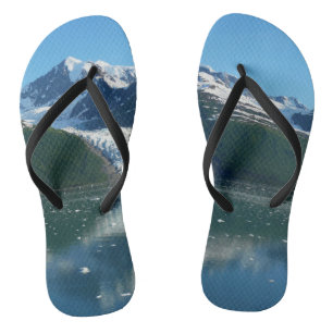 College Fjord II Beautiful Alaska Photography Flip Flops
