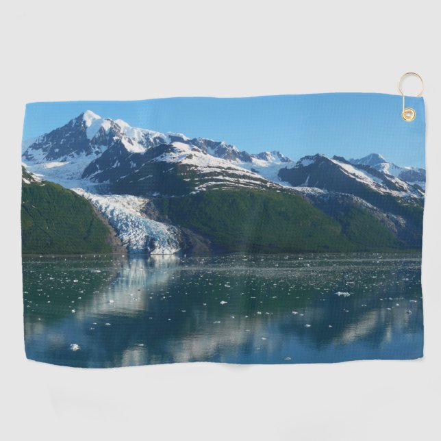 College Fjord II Beautiful Alaska Photography Golf Towel (Horizontal)
