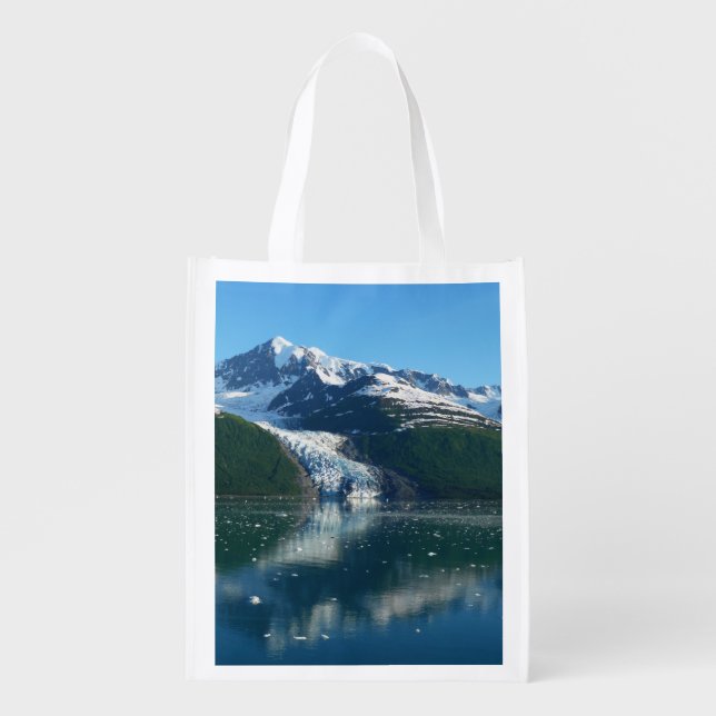 College Fjord II Beautiful Alaska Photography Grocery Bag (Front)
