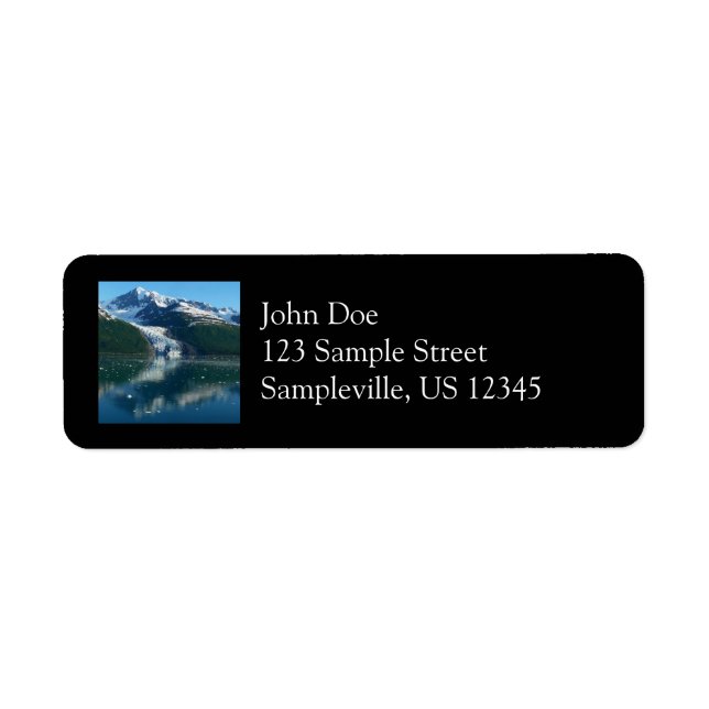 College Fjord II Beautiful Alaska Photography Label (Front)