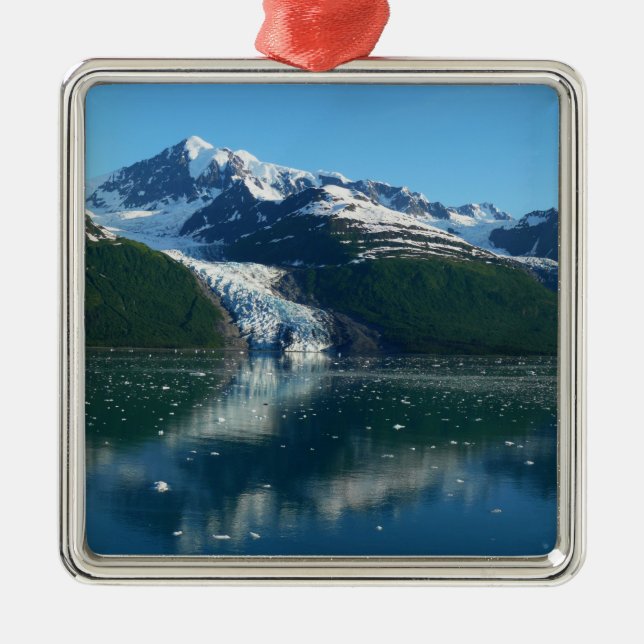 College Fjord II Beautiful Alaska Photography Metal Ornament (Front)