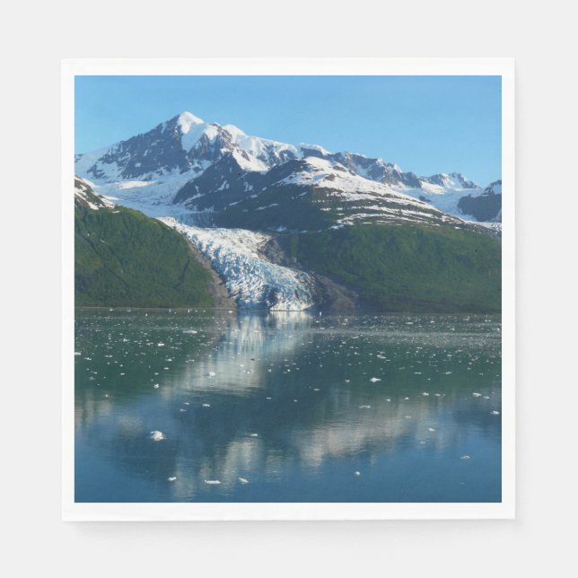 College Fjord II Beautiful Alaska Photography Napkins (Front)