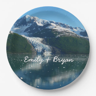 College Fjord II Beautiful Alaska Photography Paper Plates