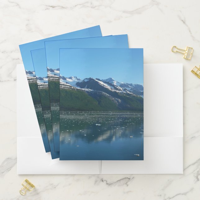 College Fjord II Beautiful Alaska Photography Pocket Folder (In Situ)