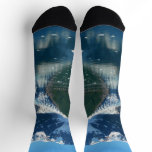 College Fjord II Beautiful Alaska Photography Socks