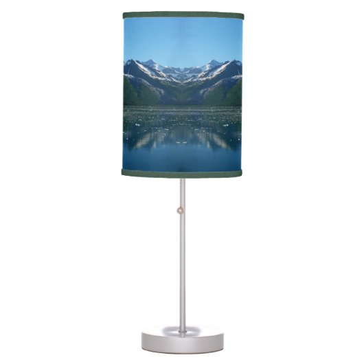 College Fjord II Beautiful Alaska Photography Table Lamp (Front)