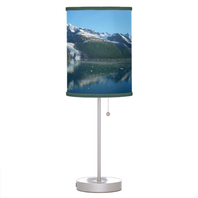 College Fjord II Beautiful Alaska Photography Table Lamp (Left)