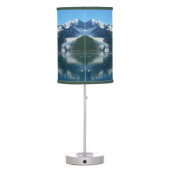 College Fjord II Beautiful Alaska Photography Table Lamp (Back)