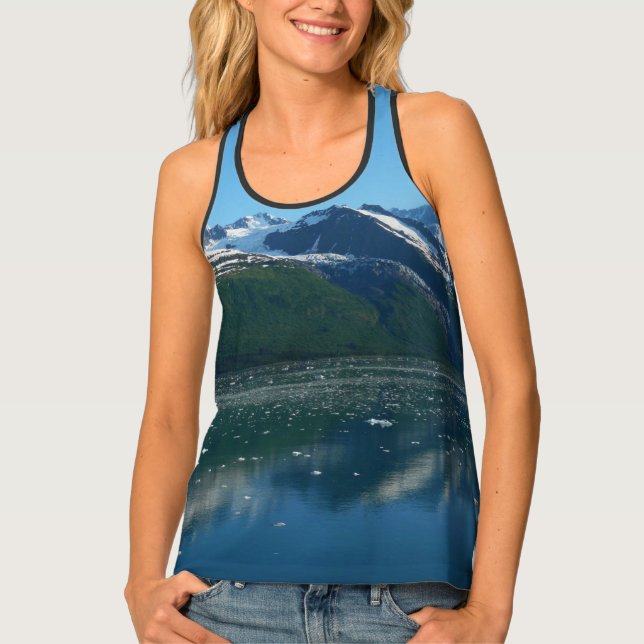 College Fjord II Beautiful Alaska Photography Tank Top (Front)