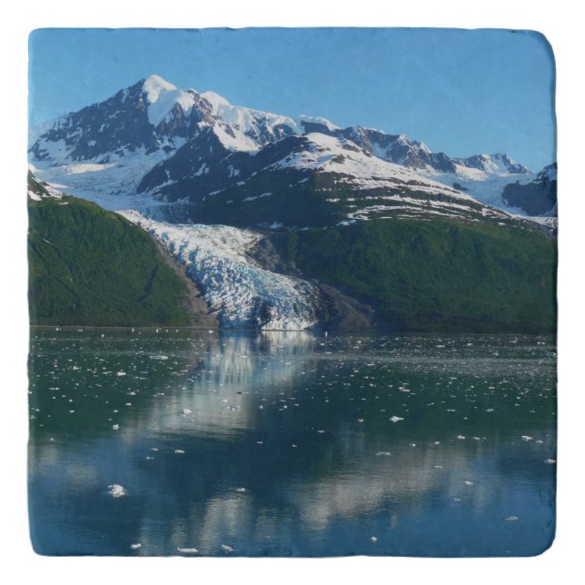 College Fjord II Beautiful Alaska Photography Trivet (Front)