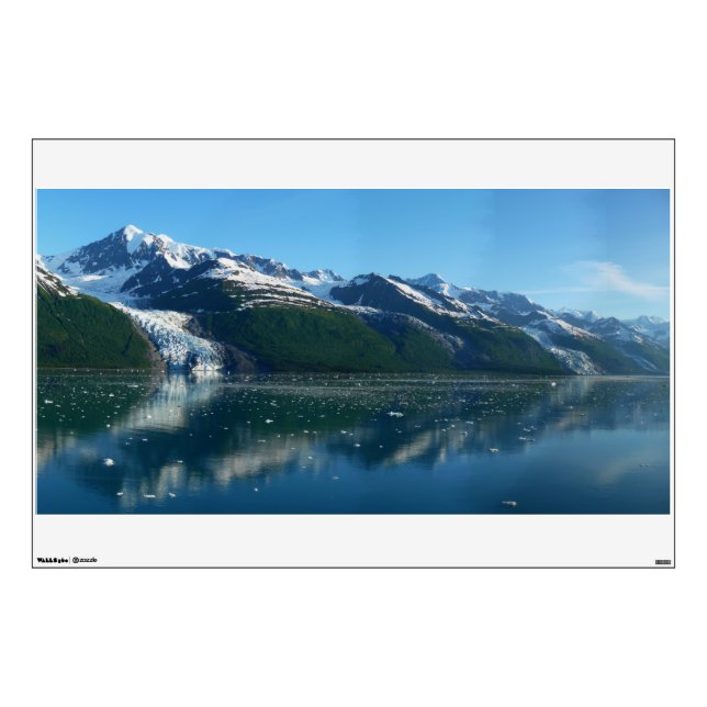 College Fjord II Beautiful Alaska Photography Wall Sticker (Front)
