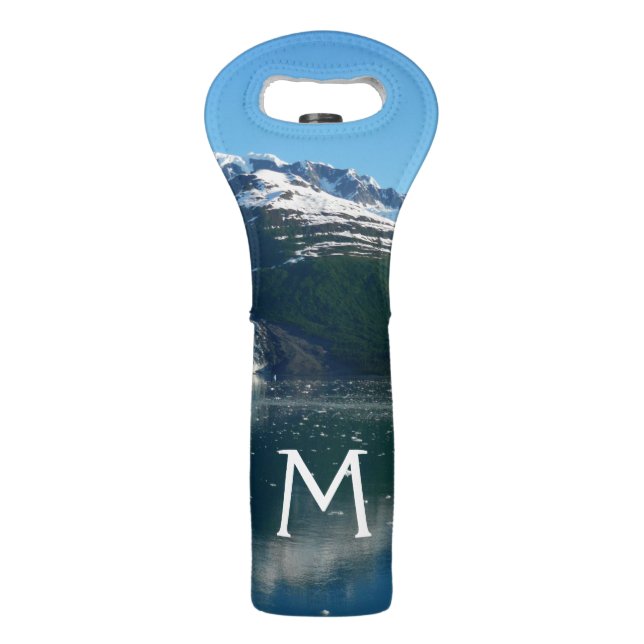 College Fjord II Beautiful Alaska Photography Wine Bag (Front)