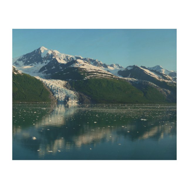 College Fjord II Beautiful Alaska Photography Wood Wall Art (Front)