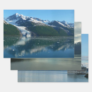 College Fjord II Beautiful Alaska Photography Wrapping Paper Sheets