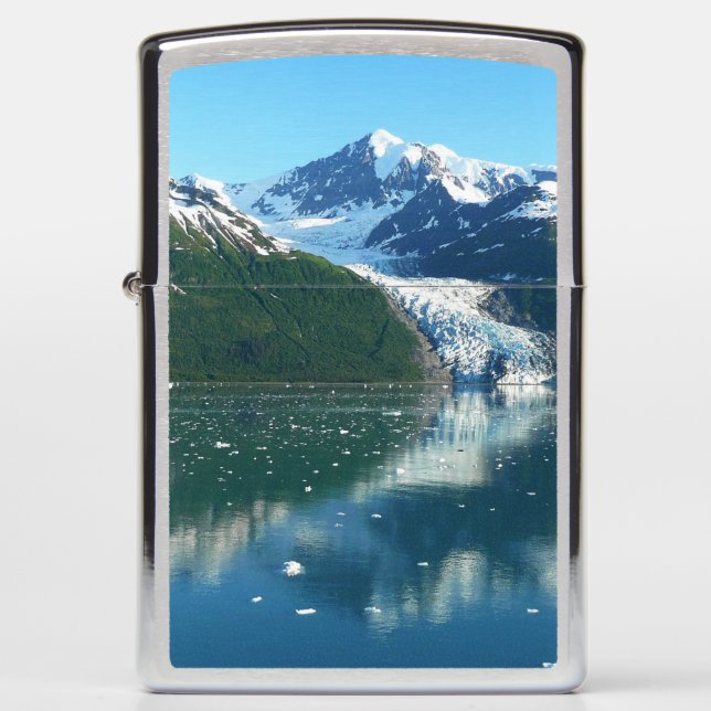 College Fjord II Beautiful Alaska Photography Zippo Lighter (Front)