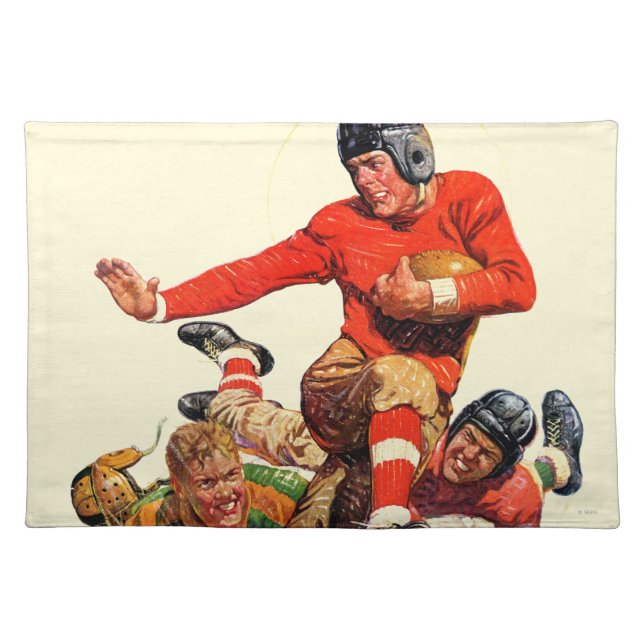 College Football Cloth Placemat (Front)