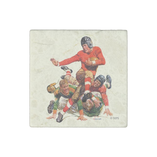College Football Stone Magnet (Front)