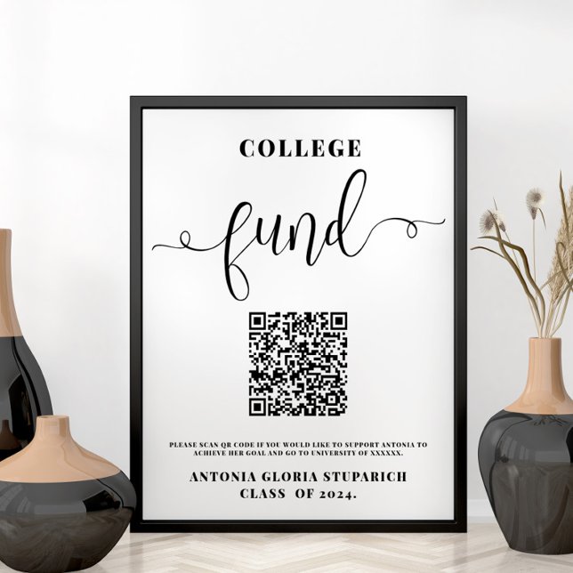 College fund graduation sign printable sign (Creator Uploaded)