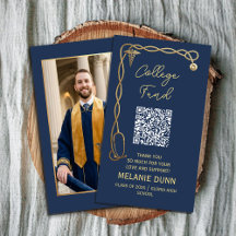 College fund Navy Blue & Gold Medical graduation