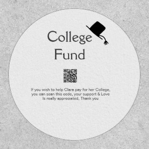 College fund scan QR add details graduate donation Patch