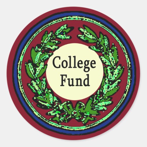 College Fund Tip Jar Stickers